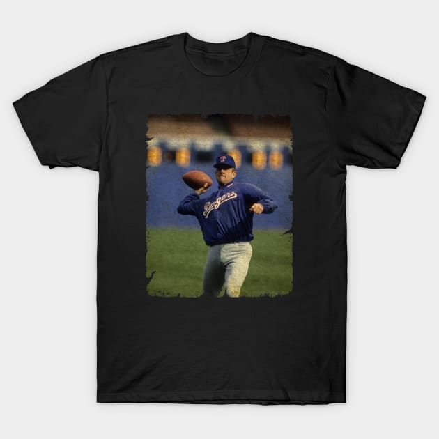 Nolan Ryan Playing NFL T-Shirt by SOEKAMPTI